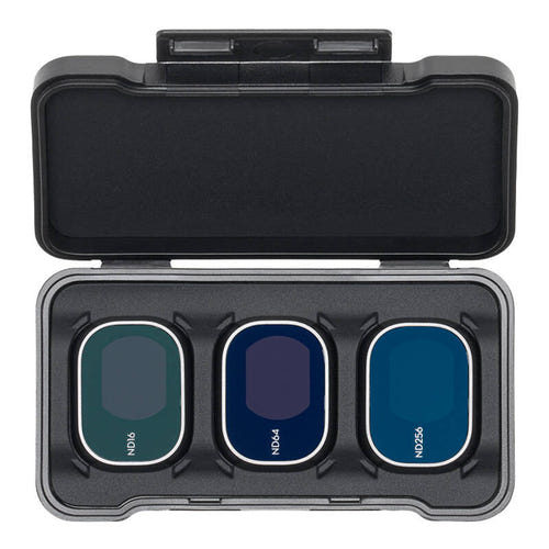 DJI - Jeu de filtres ND 16, 64 et 256 pour DJI Mini 4 Pro : filtre ND monté sur la nacelle du drone