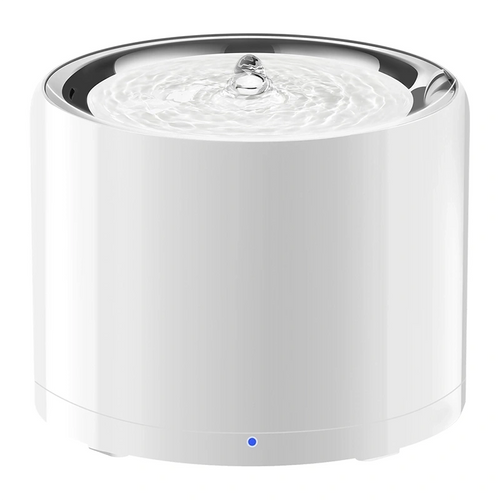 PetKit Eversweet 3 Pro - Fontaine à eau sans fil 1,8 L avec UVC (blanc) : fontaine blanche en fonctionnement