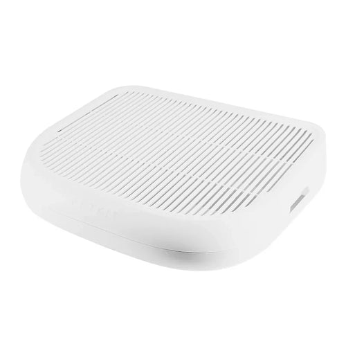 PetKit P9219 - Escalier nettoie-pattes pour litières Pura X et Pura Max (blanc) : escalier blanc devant une litière PetKit