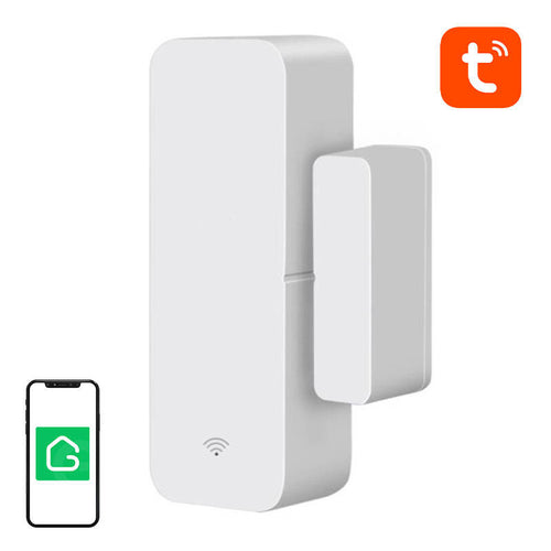 Gosund S2 - Capteur d'ouverture de porte et fenêtre Wi-Fi Tuya : capteur d'ouverture Gosund S2 et son aimant