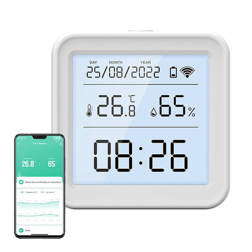 Gosund S6 - Capteur de température et d'humidité Wi-Fi à écran LCD : relevés de température et d'humidité dans l'application