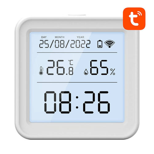 Gosund S6 - Capteur de température et d'humidité Wi-Fi à écran LCD : capteur S6 posé dans une pièce
