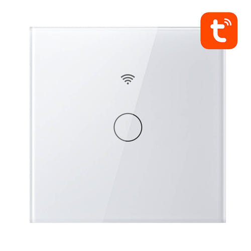 Gosund SLS1 - Interrupteur tactile connecté Wi-Fi simple (blanc) : pilotage de l'éclairage depuis l'application