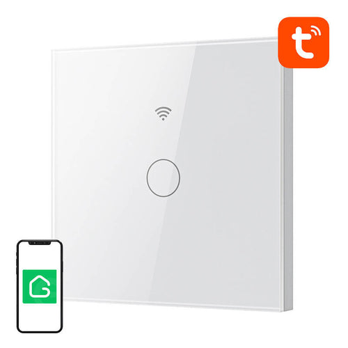 Gosund SLS1 - Interrupteur tactile connecté Wi-Fi simple (blanc) : interrupteur tactile Gosund SLS1 blanc