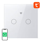 Gosund SLS2 - Interrupteur tactile connecté Wi-Fi double (blanc) : les deux voies pilotées depuis l'application