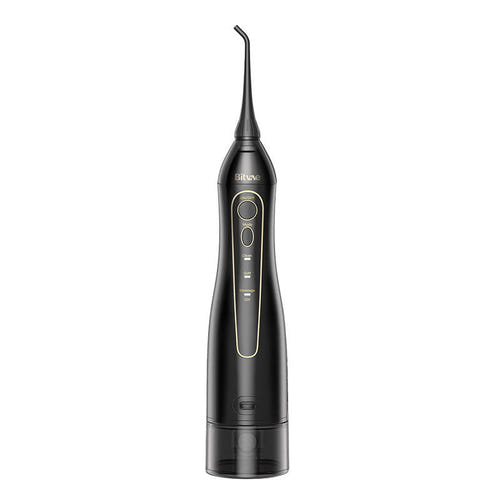 Bitvae BV 5020E - Hydropulseur dentaire avec 7 canules (noir) : ensemble avec ses sept canules et son chargeur