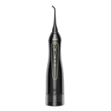 Bitvae BV 5020E - Hydropulseur dentaire avec 7 canules (noir) : ensemble avec ses sept canules et son chargeur