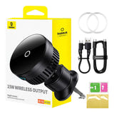 Baseus MagPro - Support voiture magnétique à charge sans fil 15 W (noir) : support voiture Baseus MagPro noir