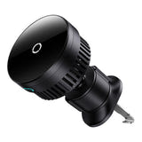 Baseus MagPro - Support voiture magnétique à charge sans fil 15 W (noir) : téléphone posé sur le support aimanté