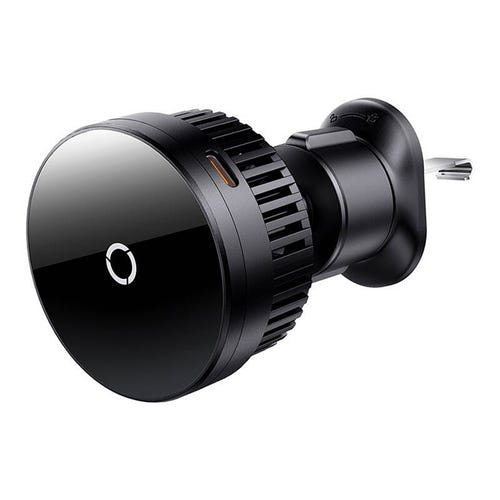 Baseus MagPro - Support voiture magnétique à charge sans fil 15 W (noir) : crochet de fixation sur la grille d'aération