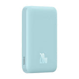 Baseus Magnetic Mini - Batterie externe magnétique 6000 mAh 20 W (bleue) : câble USB-C fourni avec la batterie
