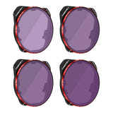 Freewell Bright Day - Lot de 4 filtres ND/PL pour DJI Mavic 3 Pro et Cine : les quatre filtres Freewell Bright Day dans leur étui