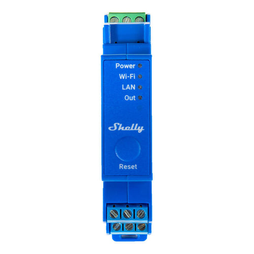 Shelly Pro 1 - Relais domotique 1 canal à contacts secs sur rail DIN : relais Shelly Pro 1 sur rail DIN