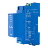 Shelly Pro 1 - Relais domotique 1 canal à contacts secs sur rail DIN : module posé dans un coffret électrique