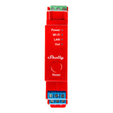 Shelly Pro 1PM - Relais rail DIN 1 canal avec mesure de consommation : relais Shelly Pro 1PM sur rail DIN