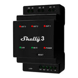Shelly Pro 3 - Relais domotique 3 canaux sur rail DIN, Wi-Fi et LAN : relais Shelly Pro 3 sur rail DIN