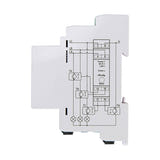 Shelly Pro 3EM 120A - Compteur d'énergie triphasé sur rail DIN : compteur installé dans un tableau triphasé