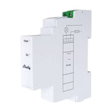 Shelly Pro 3EM Add-On - Module interrupteur isolé pour compteur Pro 3EM : module monté sur un compteur Pro 3EM