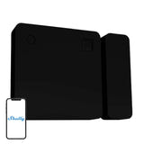 Shelly BLU Door/Window - Capteur d'ouverture Bluetooth (noir) : capteur Shelly BLU Door/Window noir et son aimant