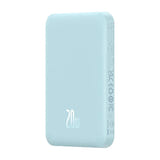 Baseus - Batterie externe magnétique 5000 mAh, charge sans fil 15 W (bleue) : charge sans fil jusqu'à 15 W