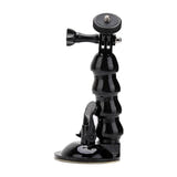 Telesin GP-SUC-006 - Support voiture à ventouse pour caméra et smartphone (noir) : ventouse de 7,3 cm posée sur une vitre