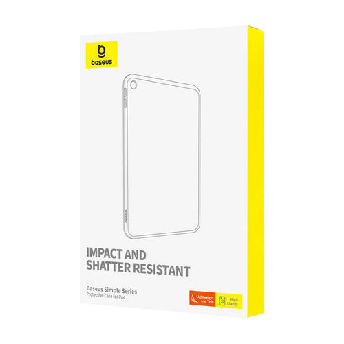 Baseus Simple - Coque de protection transparente pour iPad Pro (2017) : découpes usinées CNC et rebords surélevés