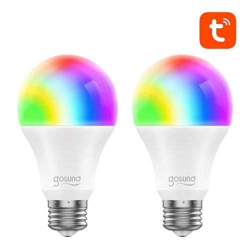 NiteBird WB4 - Ampoules LED connectées RGB E27, lot de 2 (Tuya) : ampoules LED connectées NiteBird WB4 à culot E27