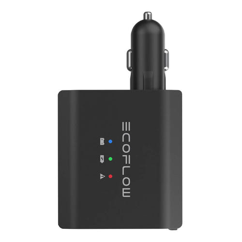 EcoFlow MA001-IN - Chargeur de batterie auto intelligent 12 V / 24 V : câbles XT60 raccordés à la batterie du véhicule