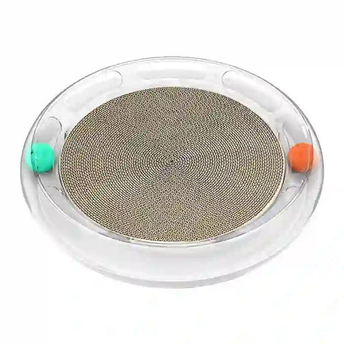 Petkit P610 - Griffoir pour chat avec circuit et 2 balles : griffoir pour chat Petkit P610 avec sa piste à balles