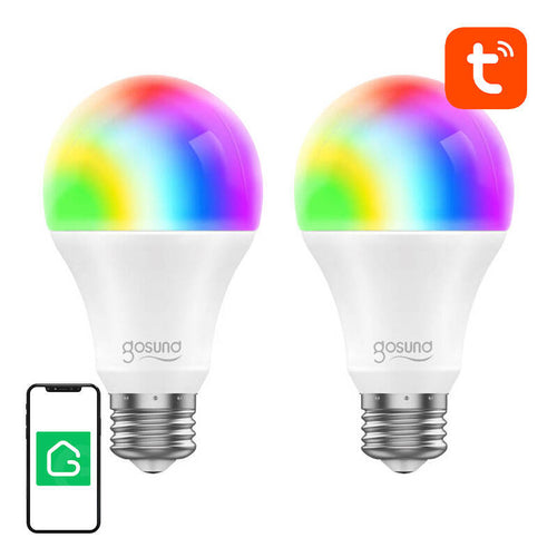Gosund WB4 - Ampoules connectées RGB E27 Wi-Fi, lot de 2 (Tuya) : ampoules connectées Gosund WB4 à culot E27