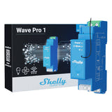 Shelly Qubino Pro 1 - Relais Z-Wave 1 canal sur rail DIN : montage du relais sur rail DIN