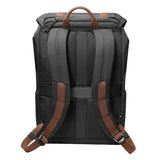Tomtoc VintPack-TA1 - Sac à dos 22 L pour portable 15,6 pouces (noir) : dos et bretelles rembourrées du sac Tomtoc