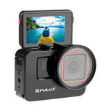 Puluz PU966B - Cage métallique pour Insta360 Ace et Ace Pro : griffe froide et filetage de la cage PU966B