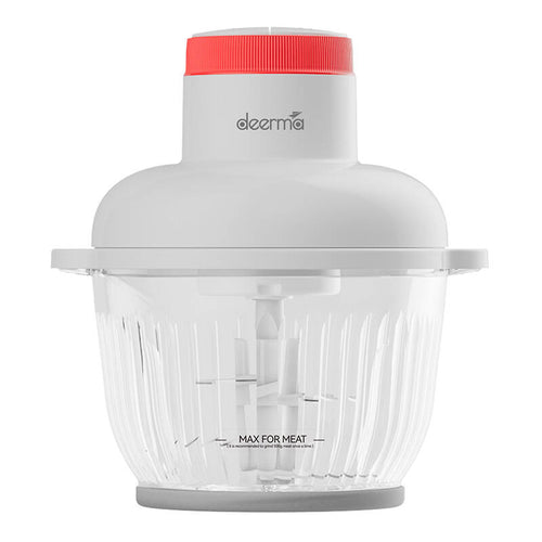 Deerma DEM-JR10W - Hachoir électrique multifonction 2 L, 300 W : hachoir électrique Deerma DEM-JR10W avec son bol de 2 L