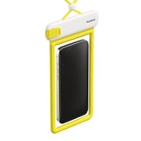 Baseus DeepDive - Pochette étanche IPX8 pour smartphone (blanche) : pochette DeepDive et son cordon tour de cou