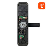 Avatto SDL-A270-B - Serrure connectée Wi-Fi 5 modes (noire) : clavier et lecteur d'empreinte de la serrure noire