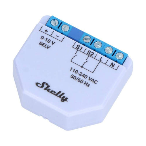 Shelly Plus 0-10V - Variateur d'éclairage Wi-Fi et Bluetooth : pilotage de l'éclairage depuis l'application