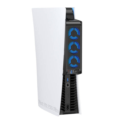 KiwiHome PX07-2 - Ventilateur de refroidissement pour PS5 (noir) : ventilateur de refroidissement KiwiHome PX07-2 noir pour PS5