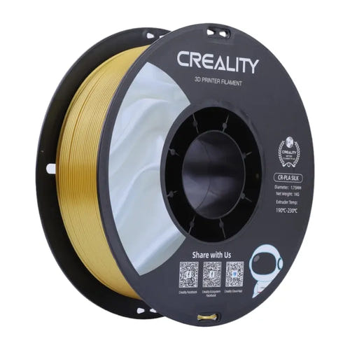 Creality CR-Silk - Filament PLA soie 1,75 mm, bobine 1 kg (or) : bobine de filament Creality CR-Silk or