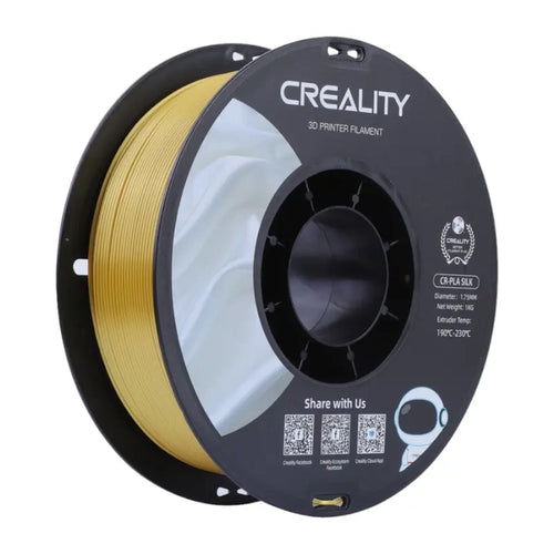 Creality CR-Silk - Filament PLA soie 1,75 mm, bobine 1 kg (or) : bobine de filament Creality CR-Silk or