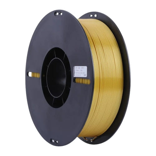 Creality CR-Silk - Filament PLA soie 1,75 mm, bobine 1 kg (or) : rendu nacré du filament effet soie