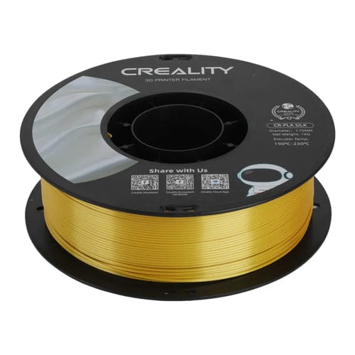 Creality CR-Silk - Filament PLA soie 1,75 mm, bobine 1 kg (or) : filament de 1,75 mm sur bobine de 1 kg