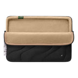 Tomtoc Terra-A27 - Housse pour ordinateur portable 14 pouces (noire) : matelassage et fermeture YKK de la housse