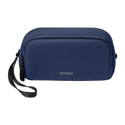 Tomtoc Light-T12 - Trousse à accessoires 1,8 L (bleu marine) : compartiments intérieurs de la trousse