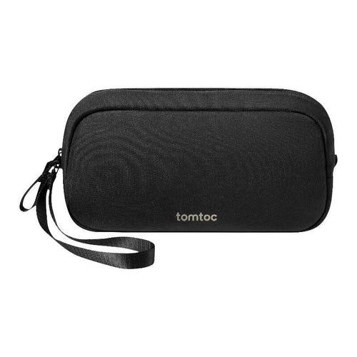 Tomtoc Light-T12 - Trousse à accessoires 1 L (noire) : compartiments intérieurs de la trousse noire