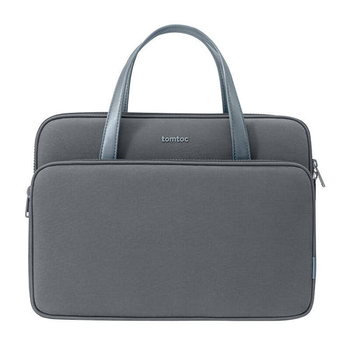 Tomtoc Versatile-A11 - Sacoche pour ordinateur 14 pouces (grise) : sacoche Tomtoc Versatile-A11 grise vue de face