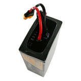 Tattu 10000 mAh 44,4 V 30C - Batterie LiPo 12S1P (AS150U) : pack de 182 x 68 x 118 mm vu de profil