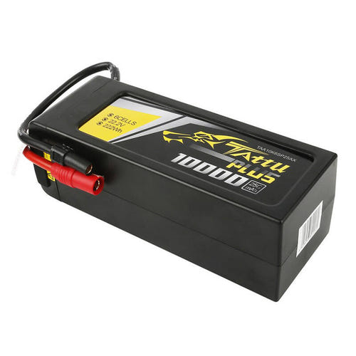 Tattu Plus 10000 mAh 22,2 V 25C - Batterie LiPo 6S1P (AS150 et XT150) : étiquette 10000 mAh 22,2 V 25C du pack 6S1P