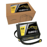 Tattu Plus 1.0 Compact - Batterie LiPo 12S 16000 mAh 44,4 V (AS150U) : pack compact de 217 x 80 x 150 mm