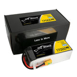 Tattu 17000 mAh 22,8 V 15C - Batterie LiPo 6S1P (XT90-S) : pack de 194 x 77 x 62 mm vu de profil